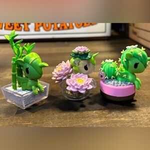 Set of three Tokidoki botanicals unicorno set
